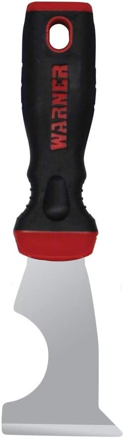 Warner ProGrip 5-in-1 Stiff Glazier Knife, 90189,Red