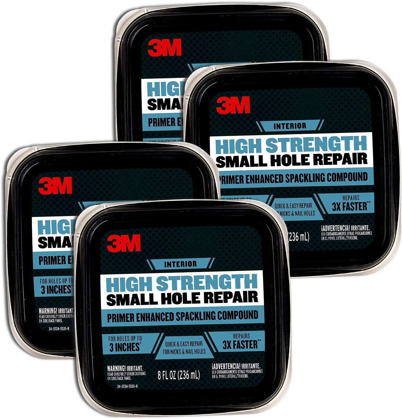 3M Patch Plus Primer, 4 Pack(8 fl oz)