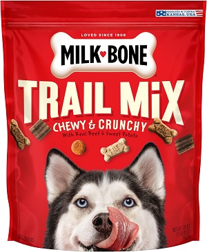 Milk-Bone Trail Mix with Real Beef & Sweet Potato Dog Treats, 20 Ounces