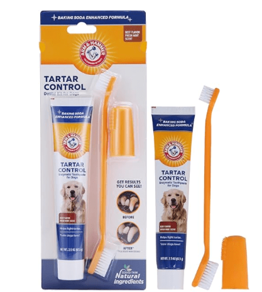 Arm & Hammer for Pets Tartar Control Kit for Dogs