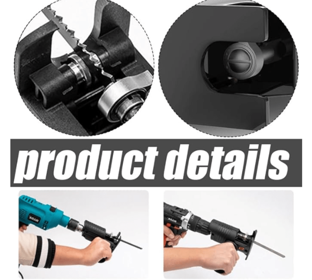 Electric Drill Reciprocating Saw Adapter