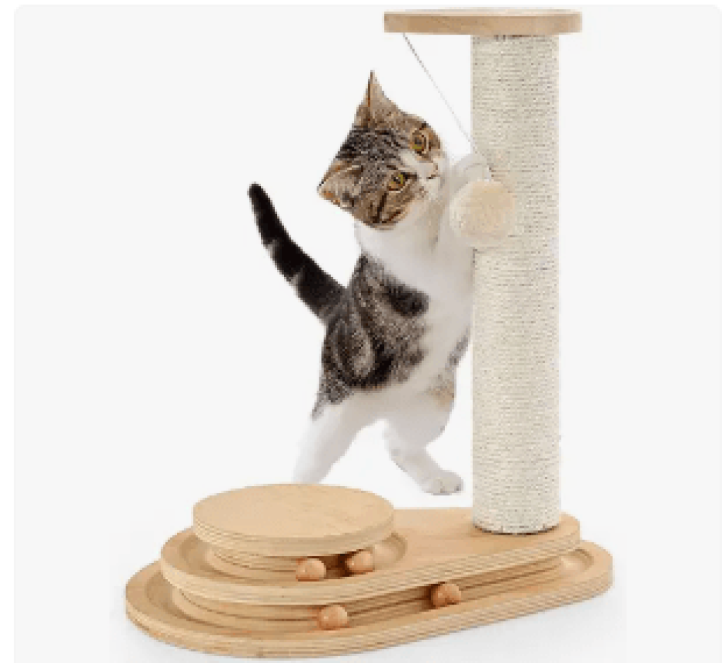 Made4Pets Cat Scratching Post Cat Scratcher Kitten Toys