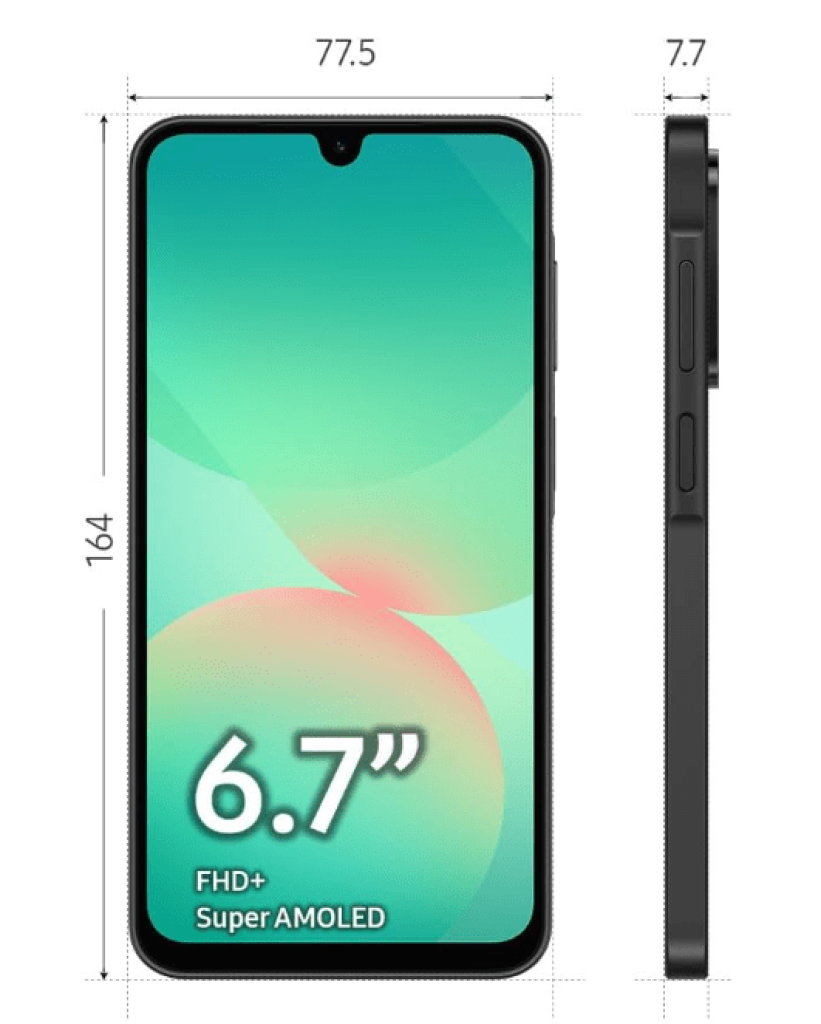 Samsung Galaxy A26 selfie camera