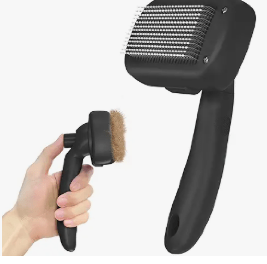 Self Cleaning Shedding Brush - Skin Friendly Grooming Tool for Dogs