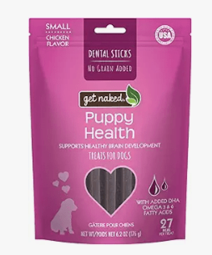 Get Naked Grain Free 1 Pouch 6.2 Oz Puppy Health Dental Chew Sticks