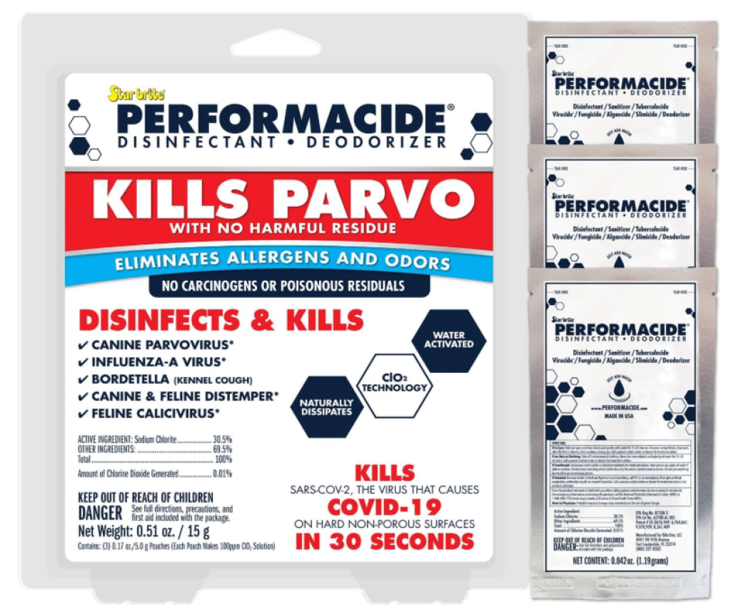 PERFORMACIDE No-Rinse Disinfectant  Deodorizer for Pet Surfaces